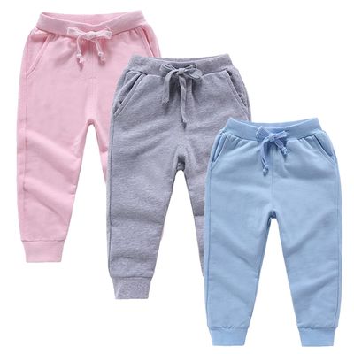 EISHOW 3 Pack Unisex Kids Sweatpants,Toddler Baby Cotton Active Jogger Pants, Kids Boys Girls Elastic Waist Athletic Pants (3 Pack-f,4-5 Years,4 Years,5 Years)