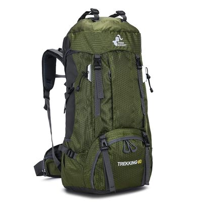 Bseash 60L Waterproof Hiking Camping Backpack with Rain Cover, Large Outdoor Sport Travel Daypack Rucksack for Climbing