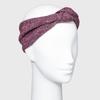 Butter Soft Heather Knit Knotted Front Headband Turban - Assorted Colors (Green) view 1