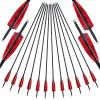 30/31Inch Archery Carbon Arrow Shafts Spine 500 with 4Inch Real Turkey Feather Hunting Target Practice Carbon Arrow for Compound Bow and Traditional Recurve Long Bow Pack of 12 (30 Inch) view 1