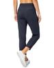 Soothfeel Women's Pants with 4 Pockets 7/8 Stretch High Waisted Sweatpants Travel Athletic Work Golf Pants for Women(Navy Blue, Medium) view 2