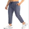 Soothfeel Women's Pants with 4 Pockets 7/8 Stretch High Waisted Sweatpants Travel Athletic Work Golf Pants for Women(Dusty Blue, Medium) view 1