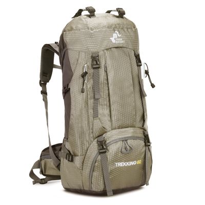 Bseash 60L Waterproof Hiking Camping Backpack with Rain Cover, Large Outdoor Sport Travel Daypack Rucksack for Climbing