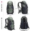 Bseash 50L Hiking Backpack, Water Resistant Lightweight Outdoor Sport Daypack Travel Bag for Camping Climbing Skiing Cycling (Army Green - With Shoe Compartment) view 2