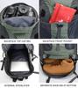 Bseash 50L Hiking Backpack, Water Resistant Lightweight Outdoor Sport Daypack Travel Bag for Camping Climbing Skiing Cycling (Army Green - With Shoe Compartment) view 4
