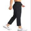 Soothfeel Women's Pants with 4 Pockets 7/8 Stretch High Waisted Sweatpants Travel Athletic Work Golf Pants for Women(Black, X-Large) view 2