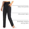 Soothfeel Women's Pants with 4 Pockets 7/8 Stretch High Waisted Sweatpants Travel Athletic Work Golf Pants for Women(Black, X-Large) view 4