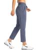 Soothfeel Women's Pants with 4 Pockets 7/8 Stretch High Waisted Sweatpants Travel Athletic Work Golf Pants for Women(Dusty Blue, XX-Large) view 2