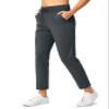 Soothfeel Women's Pants with 4 Pockets 7/8 Stretch High Waisted Sweatpants Travel Athletic Work Golf Pants for Women(Dark Grey, XX-Large) view 1
