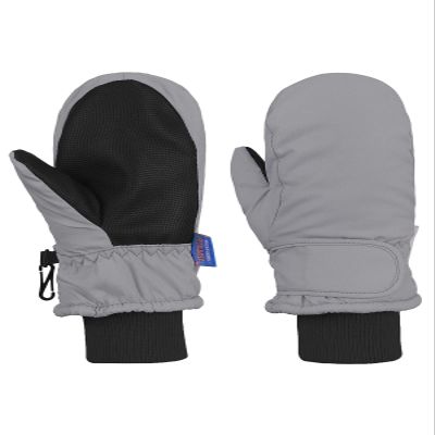 Century Star Toddler Mittens Snow Gloves for Kids Waterproof Toddler Gloves Winter Baby Boys Girls Ski Mittens Gray 2-4 Years