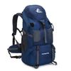 Bseash 50L Hiking Backpack, Water Resistant Lightweight Outdoor Sport Daypack Travel Bag for Camping Climbing Skiing Cycling (Navy Blue - With Shoe Compartment) view 1
