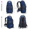 Bseash 50L Hiking Backpack, Water Resistant Lightweight Outdoor Sport Daypack Travel Bag for Camping Climbing Skiing Cycling (Navy Blue - With Shoe Compartment) view 2