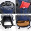 Bseash 50L Hiking Backpack, Water Resistant Lightweight Outdoor Sport Daypack Travel Bag for Camping Climbing Skiing Cycling (Navy Blue - With Shoe Compartment) view 4