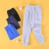 EISHOW Unisex Kids Sweatpants, Toddler Baby Boys Girls Solid Color Cotton Sweatpants Elastic Waist Drawstring Joggers Pants (Gray,7-8 Years,7 Years,8 Years) view 4