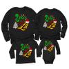 Lets Get Lit Christmas Party Reunion Matching Family Toddler Girl Boy Long Sleeve Shirt Black view 1