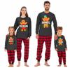 TEEAMORE Matching Family Custom Name Cookie Gingerbread Christmas Toddler Girl Boy Long Sleeve Shirt view 1