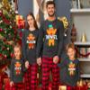 TEEAMORE Matching Family Custom Name Cookie Gingerbread Christmas Toddler Girl Boy Long Sleeve Shirt view 3
