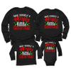 Christmas Have Yourself Merry Little Matching Family Xmas Toddler Girl Boy Long Sleeve Shirt Black view 1