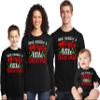 Christmas Have Yourself Merry Little Matching Family Xmas Toddler Girl Boy Long Sleeve Shirt Black view 2