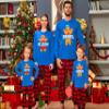 TEEAMORE Matching Family Custom Name Cookie Gingerbread Christmas Youth Boy Girl Long Sleeve Shirt view 3