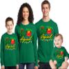 Christmas Elf Squad Funny Xmas Party Matching Family Youth Boy Girl Long Sleeve Shirt Kelly view 2
