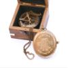 to My Son Compass - Personalized Sundial Compass with Case | Unique Gift for Son, Dad to Son Gift, Mom to Son Gift, Grandson Gift | Pocket Compass with Inspirational Engraving (Wooden Case) view 2