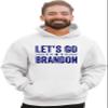 4X-Large White Mens Classy Let's Go Brandon Sweatshirt Hoodie view 2