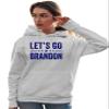 4X-Large White Mens Classy Let's Go Brandon Sweatshirt Hoodie view 3