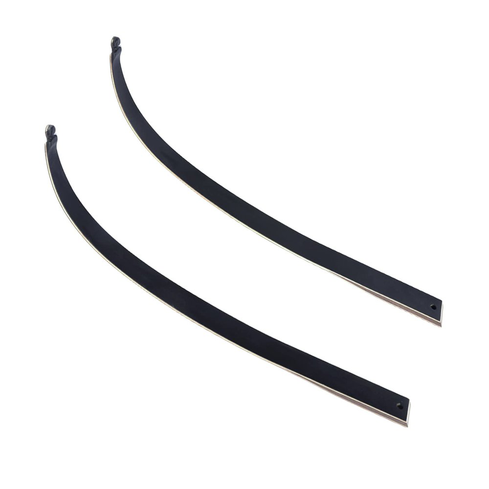 Black Hunter Original Recurve Bow Limbs Replacement 20-60 lbs Right Hand Fiberglass and Bamboo Sheet Laminated (35 lbs)