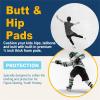 RANDDER Kids Butt Pad Shorts for Skating Snowboarding Ski Hockey, Hip Tailbone Padded Shorts for Youth Child(Black, L) view 2