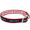 Ohio State Buckeyes Reversible NCAA Dog Collar, Medium. Premium Home & Away Two-Sided Pet Collar Adjustable with Metal Buckle. Your Favorite NCAA Team with Unique Design on Each Side for Dogs & Cats view 2