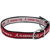 Alabama Crimson Tide Reversible NCAA Dog Collar, Medium. Premium Home & Away Two-Sided Pet Collar Adjustable with Metal Buckle. Your Favorite College Sports Team with a Unique Design on Each Side! view 1