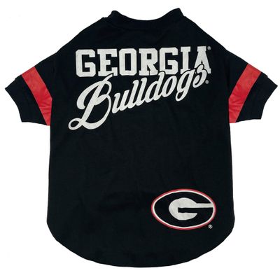 Pets First NCAA Georgia Bulldogs T-Shirt for Dogs & Cats, Medium. Football/Basketball Dog Shirt for College NCAA Team Fans. Stripe Design, Durable & Cute Sports PET TEE Shirt Outfit (GA-4146-MD)