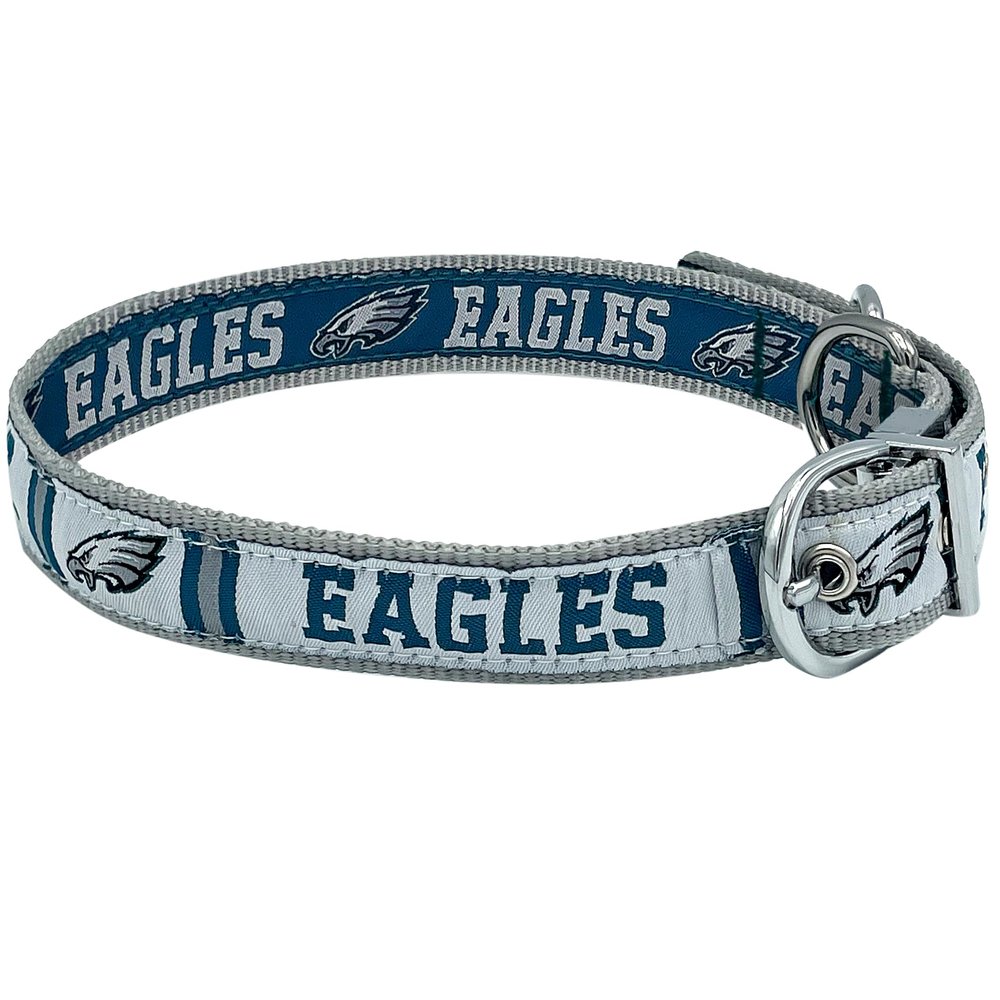 Pets First Philadelphia Eagles Reversible NFL Dog Collar Size Large, Premium Two-Sided Pet Collar with Your Favorite NFL Team!