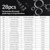 9KM DWLIFE Fishing Rod Repair Ceramic Guide Ring 28pcs Replacement Kit 14 Sizes 0.13in to 1.86in view 4