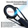 9KM DWLIFE Fishing Rod Repair Ceramic Guide Ring 150pcs Replacement Kit 14 Sizes 0.13in to 1.86in view 2