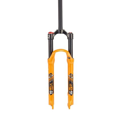 Jejy Air MTB Suspension Fork 26/27.5/29 Inch,Bicycle Front Fork 1-1/8"Straight Tube Travel 120mm Accessories Shock Absorber (Color : Orange, Size : 29)