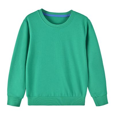 Toddler Boy's Girl's Pullover Sweatshirt,Casual Cotton Crewneck Sweatshirts Long Sleeve Solid Top Shirt Fall Outfit (Green,6-7T,6 Years,7 Years)