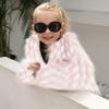 Moonker Girls Coat 0-7 Years Old,Toddler Girls Kids Autumn Winter Warm Clothes Faux Fur Leopard Thick Jacket Outwear view 3