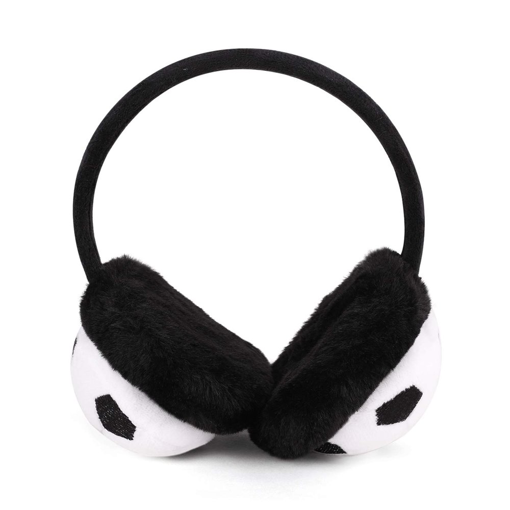 Beisto Children's Earmuffs Warm Winter Outdoor Earmuffs Sequin Cat Ears Plush Covers Headband Fur Ear Warmer for Baby Boy Girl (Black#1),One Size