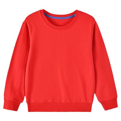 Toddler Boy's Girl's Pullover Sweatshirt,Casual Cotton Crewneck Sweatshirts Long Sleeve Solid Top Shirt Fall Outfit (Red,8-9T,8 Years,9 Years)