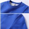 Kids Fashion Sweatshirts,Toddler Winter Soft Thicken Fleece Crewneck Sweatshirt Warm Long Sleeve Pullover Tops Coat (Color Blue,3-4T,3 Years,4 Years) view 2