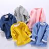 Kids Fashion Sweatshirts,Toddler Winter Soft Thicken Fleece Crewneck Sweatshirt Warm Long Sleeve Pullover Tops Coat (Light Blue,2-3T,2 Years,3 Years) view 2