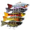 Fishing Lures Multi Jointed Fish Fishing Kits with Storage Box, Slow Sinking Lifelike Swimbaits, Hard Baits Crankbaits Fishing Gear for Freshwater and Saltwater Bass Trout Pike Lures view 1