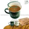 Roadmap Camping Gifts Camping Mugs Set of 2 Travel Holiday Enamel Coffee Cup 17OZ Big Capacity 304SS Golden Rim for Drinking Outdoor Couples Anniversary Wedding Christmas Valentines Day His and Hers view 2