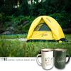 Roadmap Camping Gifts Camping Mugs Set of 2 Travel Holiday Enamel Coffee Cup 17OZ Big Capacity 304SS Golden Rim for Drinking Outdoor Couples Anniversary Wedding Christmas Valentines Day His and Hers view 3