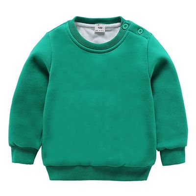 Kids Fashion Sweatshirts,Toddler Winter Soft Thicken Fleece Crewneck Sweatshirt Warm Long Sleeve Pullover Tops Coat (Green,5-6T,5 Years,6 Years)