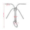 DJDK Grappling Hook with 4-Claw - Stainless Steel Climbing Carabiner Hook, Prevent-Rust Grappling Hook Marine Boat Yacht Hardware, for Retrieving, Outdoor Hiking, Fishing view 2