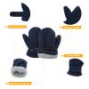 American Trends Toddler Mittens Winter Snow Kids Mitten for Toddler Boys Girls Ski Warm Fleece Gloves Pink&Light Purple L(Fits 2-4 years) view 2