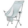 KingCamp Lightweight Padded Highback Folding Lounge Chair with Cupholder, Side Storage Pocket, and Carry Bag for Indoor or Outdoors, Grey view 4